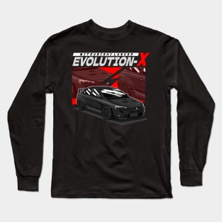 MITSUBISHI LANCER EVOLUTION-X (BLACK) Long Sleeve T-Shirt